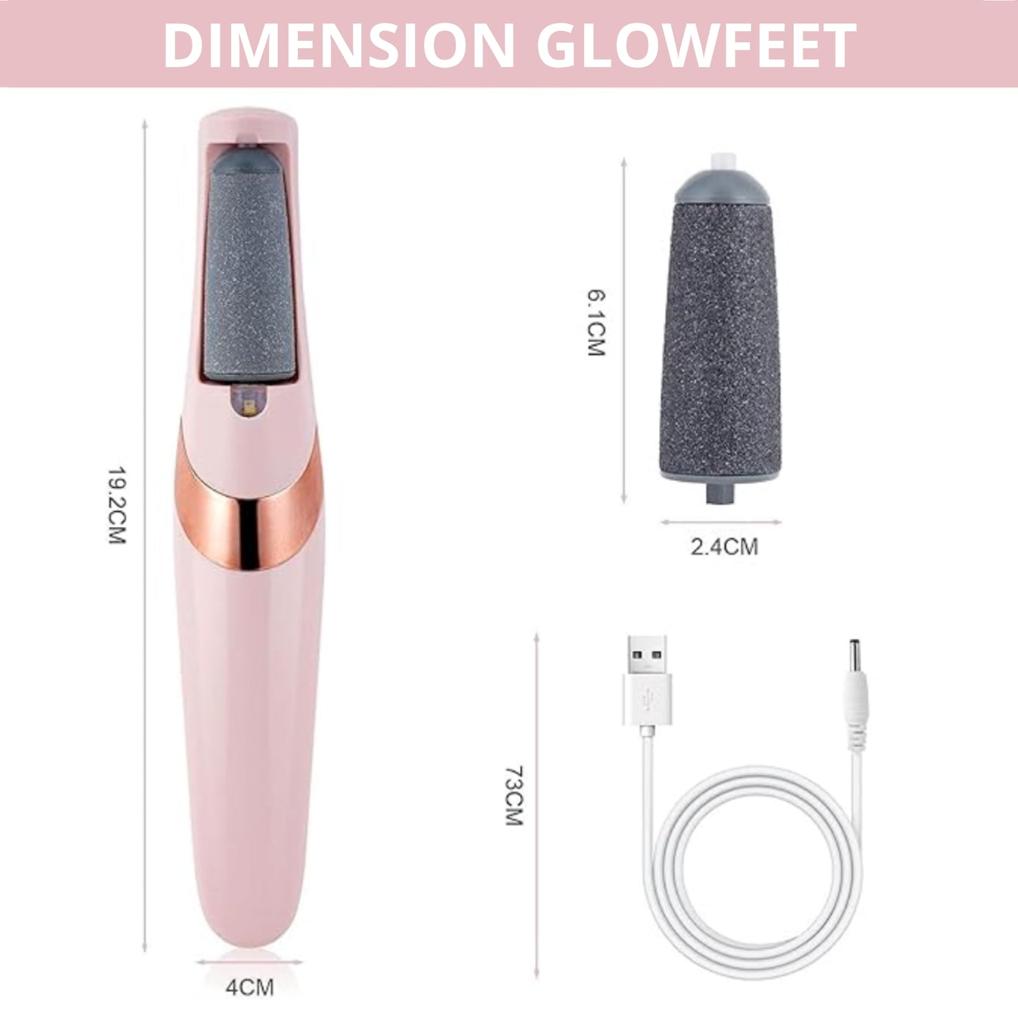 GlowFeet | Ponceuse Électrique Anti-Callosités