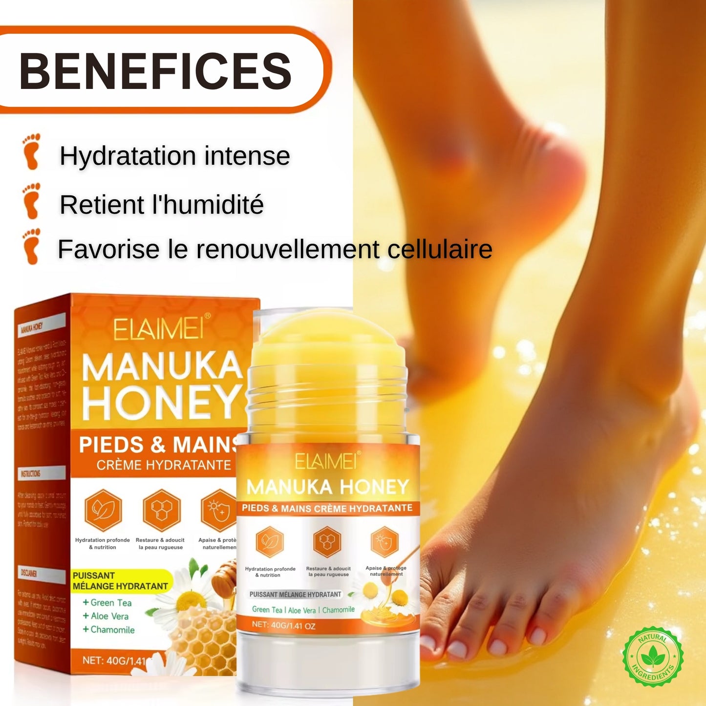 Manuka Honey | Crème réparatrice au miel médicinal.